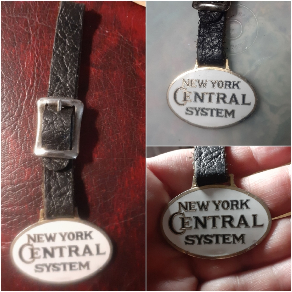 Authentic New York Cental Rail System Key Watch Uniform clock holder